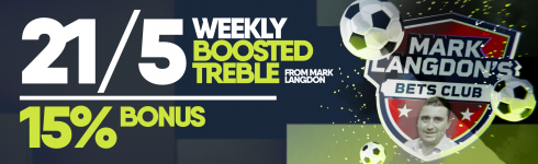 21/5 Mark Langdon’s Weekly Boosted Treble On Leipzig, Man City and Other Specials